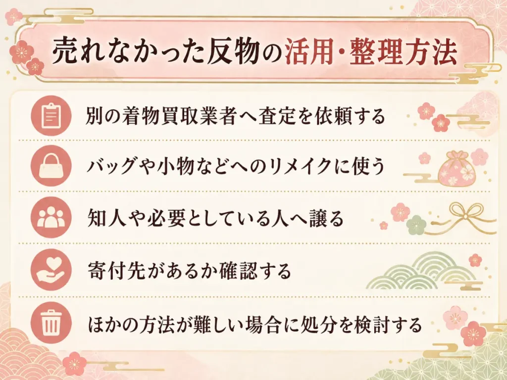 値段がつかなかった反物の活用イメージ