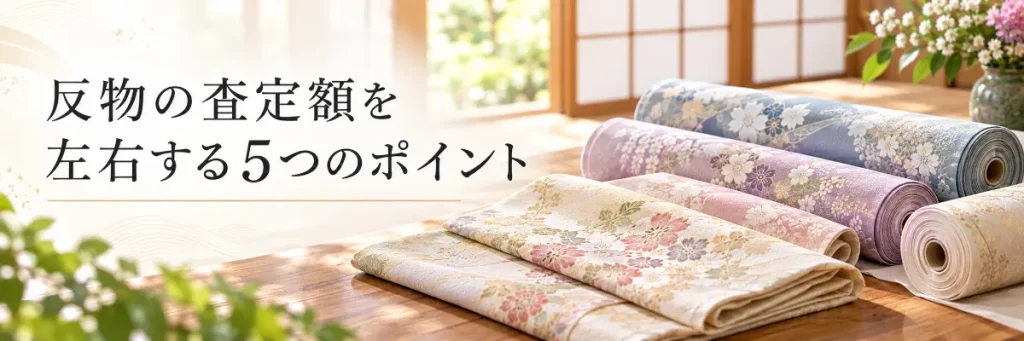 反物の査定前に確認したい5つのポイント